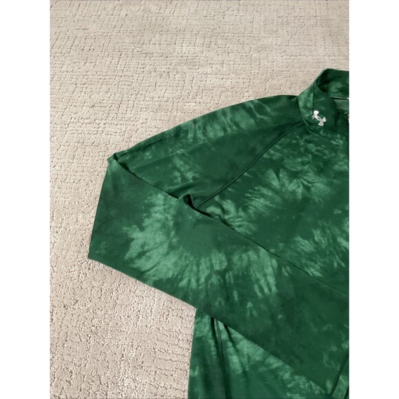 Ohio Green Tie Dye Quarter Zip Pullover Jacket Women’s Size Medium,EUC - Picture 5 of 10